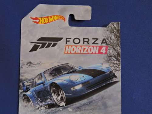 Hot Wheels PORSCHE 911 GT2 ( Blue  FORZA Horizon 4  ) Long Card 6/6