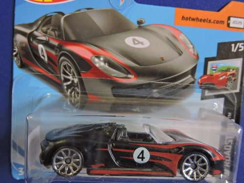 Hot Wheels PORSCHE 918 Spyder ( Black #4 )