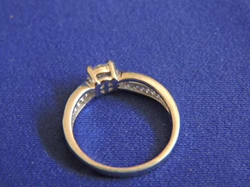 Sterling Silver and Cubic Zirconia ring Xmas give away  Look at my other listings