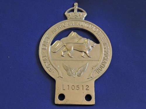Royal East African Automobile Association Badge like AA Badge