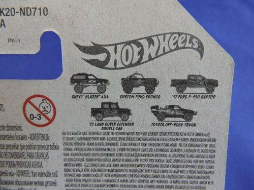 Hot Wheels Land Rover Defender Double Cab ( Blue  #015 )