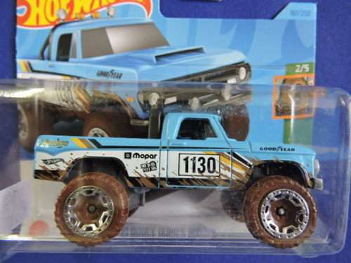 Hot Wheels DODGE POWER WAGON ( Blue # 1130 )