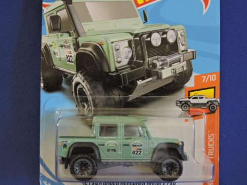 Hot Wheels Land Rover Defender Double Cab ( Teal #822 )