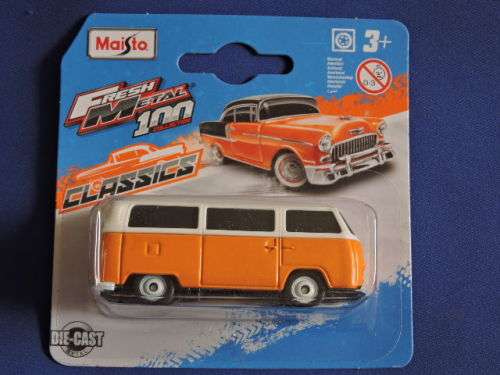 Maisto Volkswagen VW Kombi  ( Orange ) Like Hot Wheels like Matchbox