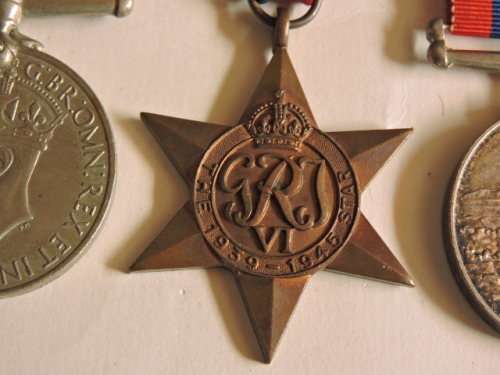 WW2 Medal x3 grouping with certificate issued to J.D Van Rensburg
