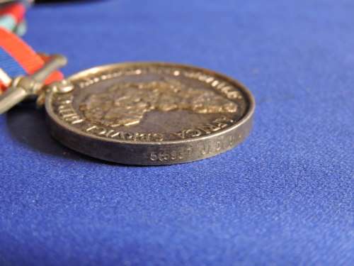 WW2 Medal x3 grouping with certificate issued to J.D Van Rensburg