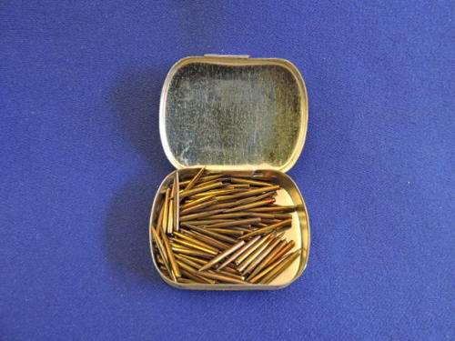Vintage GALLOTONE Needle Tin Gramophone needle Tin with Gold needles