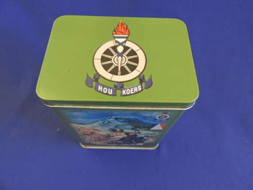 Vintage Afrikana Paul Kruger Voortrekker Koffie Blik Coffee Tin