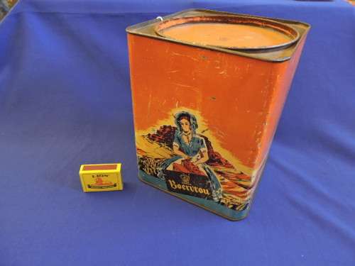 Vintage Afrikana Boervrou Koffie Blik  Coffee Tin