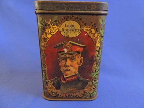 Vintage Anglo Boer War tin The Absent Minded Beggar Lord Kitchener & Roberts