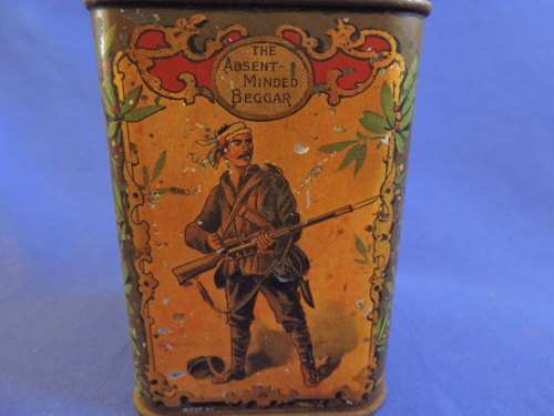 Vintage Anglo Boer War tin The Absent Minded Beggar Lord Kitchener & Roberts
