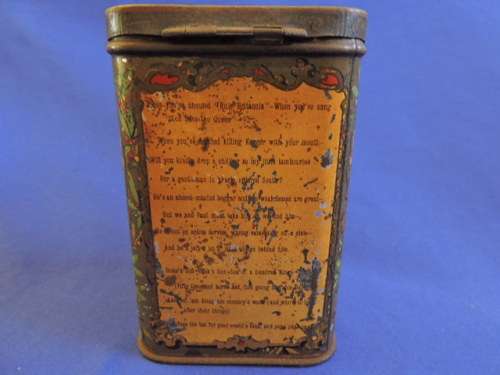 Vintage Anglo Boer War tin The Absent Minded Beggar Lord Kitchener & Roberts