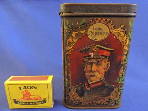 Vintage Anglo Boer War tin The Absent Minded Beggar Lord Kitchener & Roberts