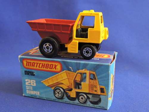 Matchbox New 26 SITE DUMPER Mint in Box  Like Hot Wheels