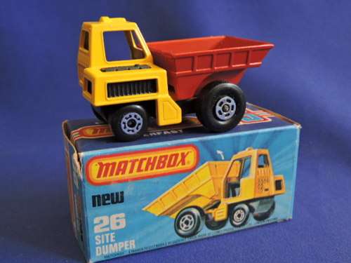 Matchbox New 26 SITE DUMPER Mint in Box  Like Hot Wheels