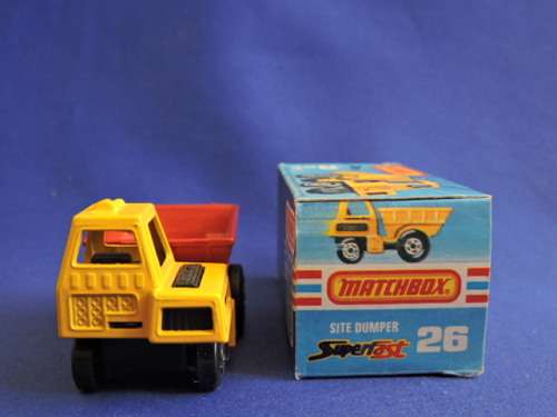 Matchbox New 26 SITE DUMPER Mint in Box  Like Hot Wheels