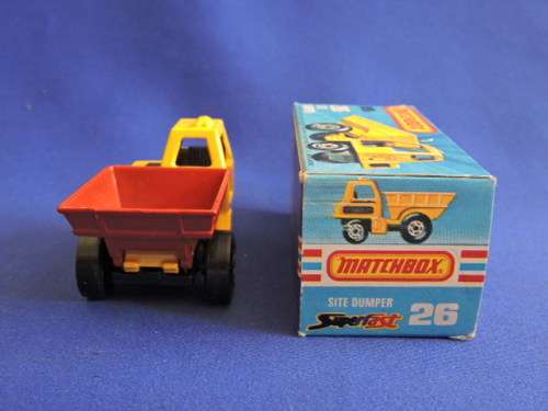 Matchbox New 26 SITE DUMPER Mint in Box  Like Hot Wheels