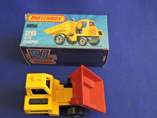 Matchbox New 26 SITE DUMPER Mint in Box  Like Hot Wheels