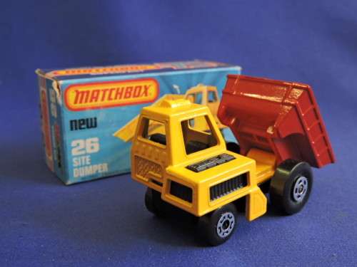 Matchbox New 26 SITE DUMPER Mint in Box  Like Hot Wheels