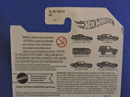 Hot Wheels BMW M3 ( Matt Black ) Boxie Shape