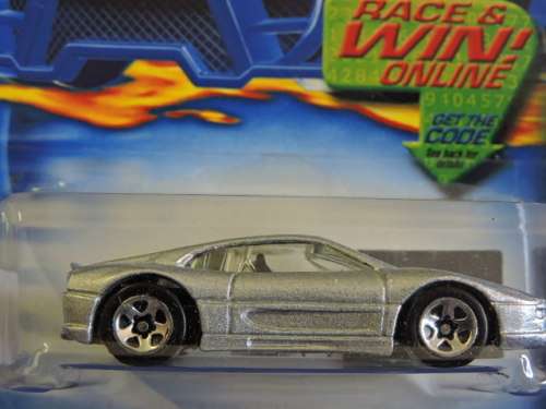 Hot Wheels  FERRARI F355 ( Silver ) Full metal.  ( 23 YEARS OLD )
