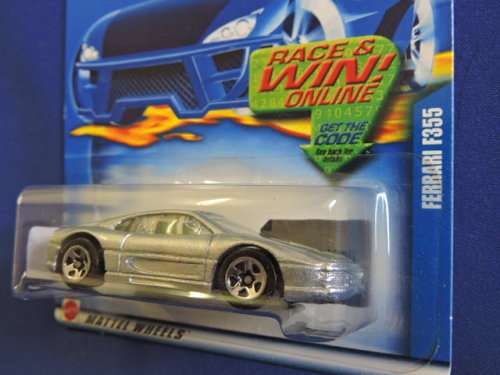 Hot Wheels  FERRARI F355 ( Silver ) Full metal.  ( 23 YEARS OLD )
