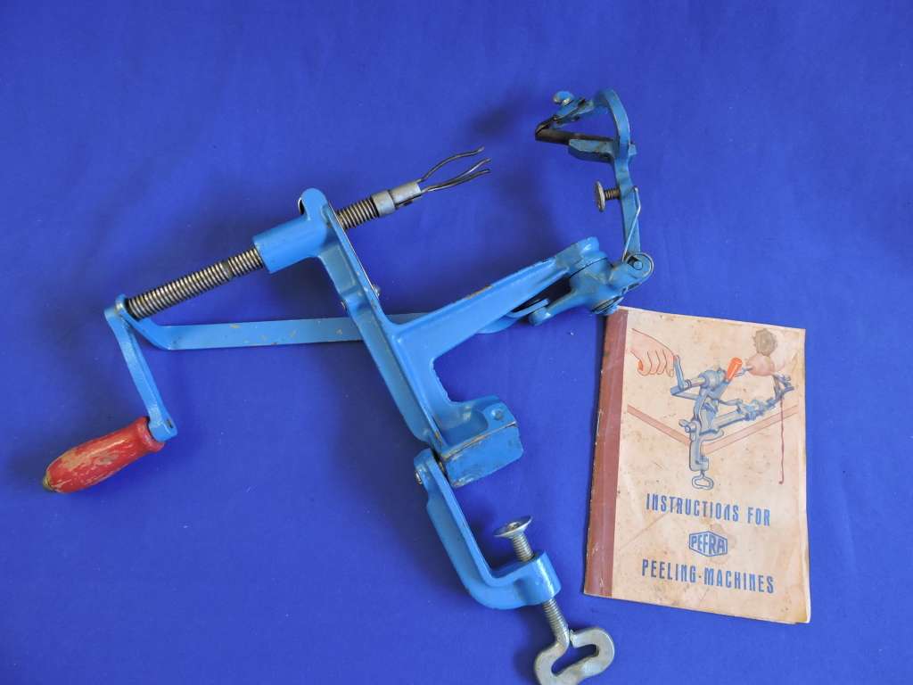 Vintage PEFRA Pealing machine The original peach peeler. Boxed with instructions.