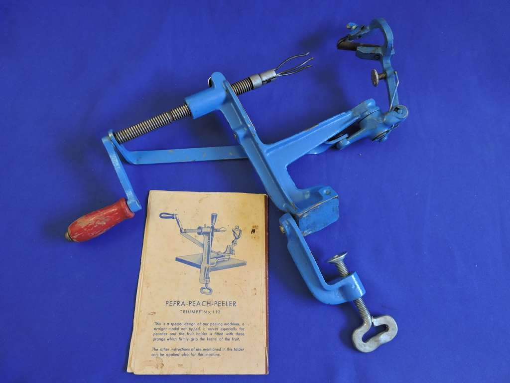 Vintage PEFRA Pealing machine The original peach peeler. Boxed with instructions.