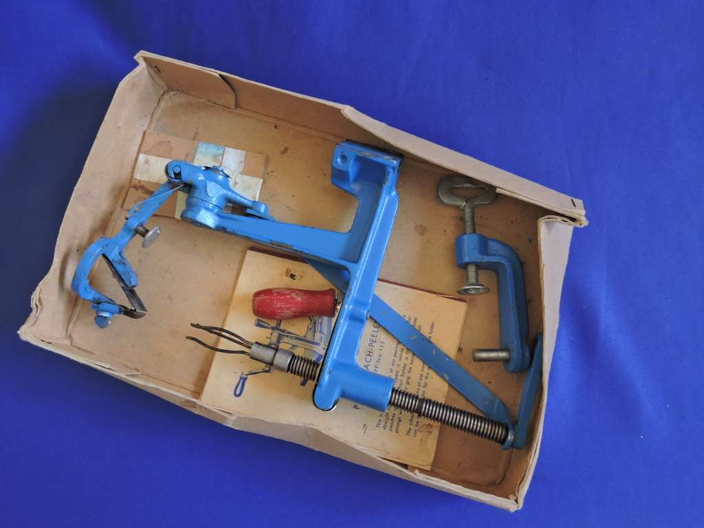Vintage PEFRA Pealing machine The original peach peeler. Boxed with instructions.