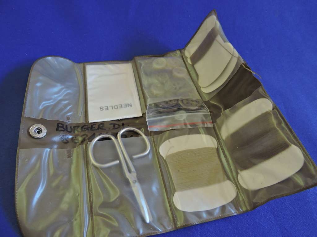 SADF Military Sewing Kit Original 1984 and issue shaving `mirror`