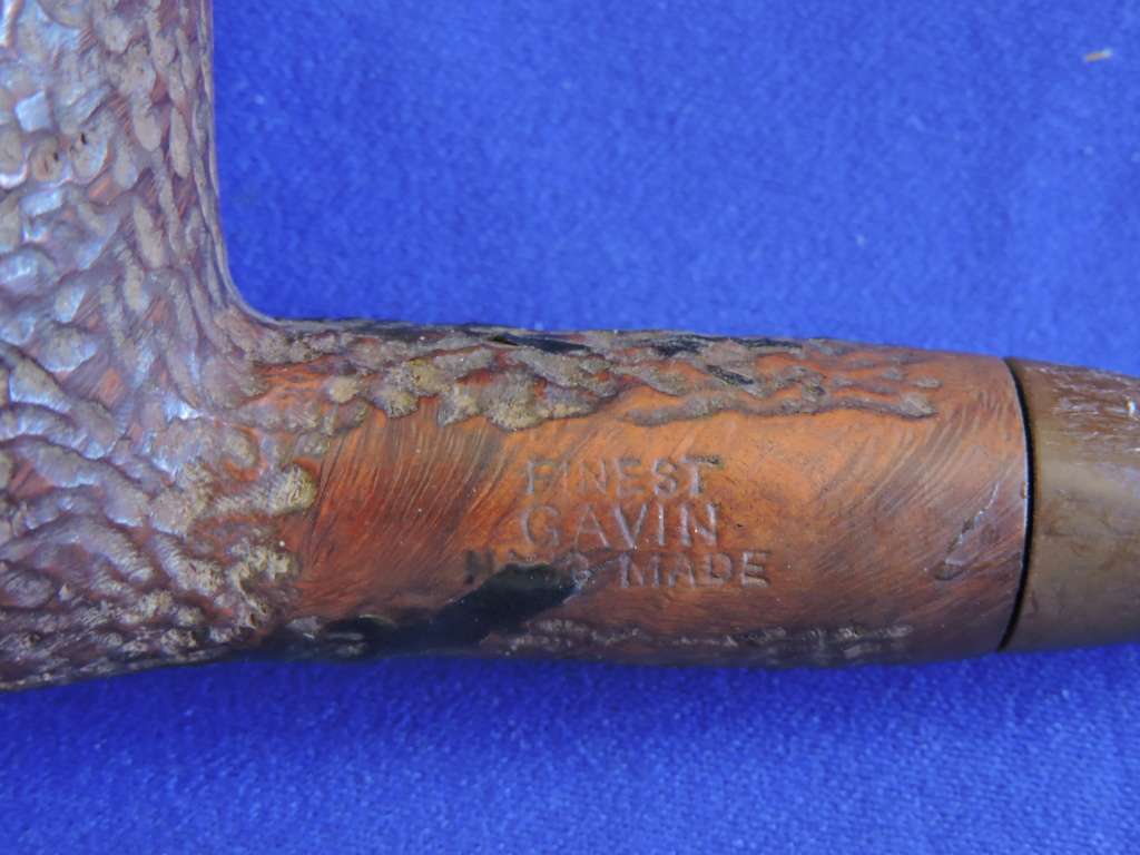 Vintage smoking pipe with Springbok tabak sak and leather tobacco pouch.