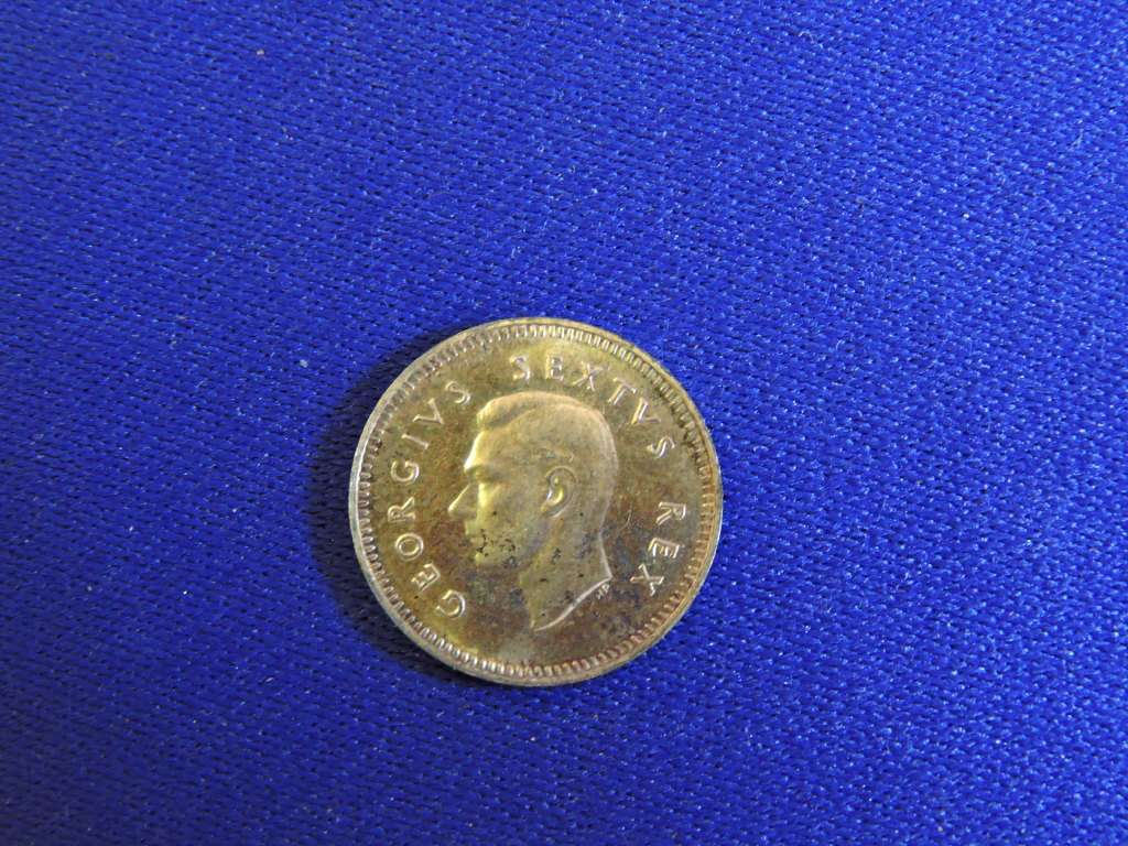 1952 SA Union 2 1/2d Tickey Threepence Silver coin