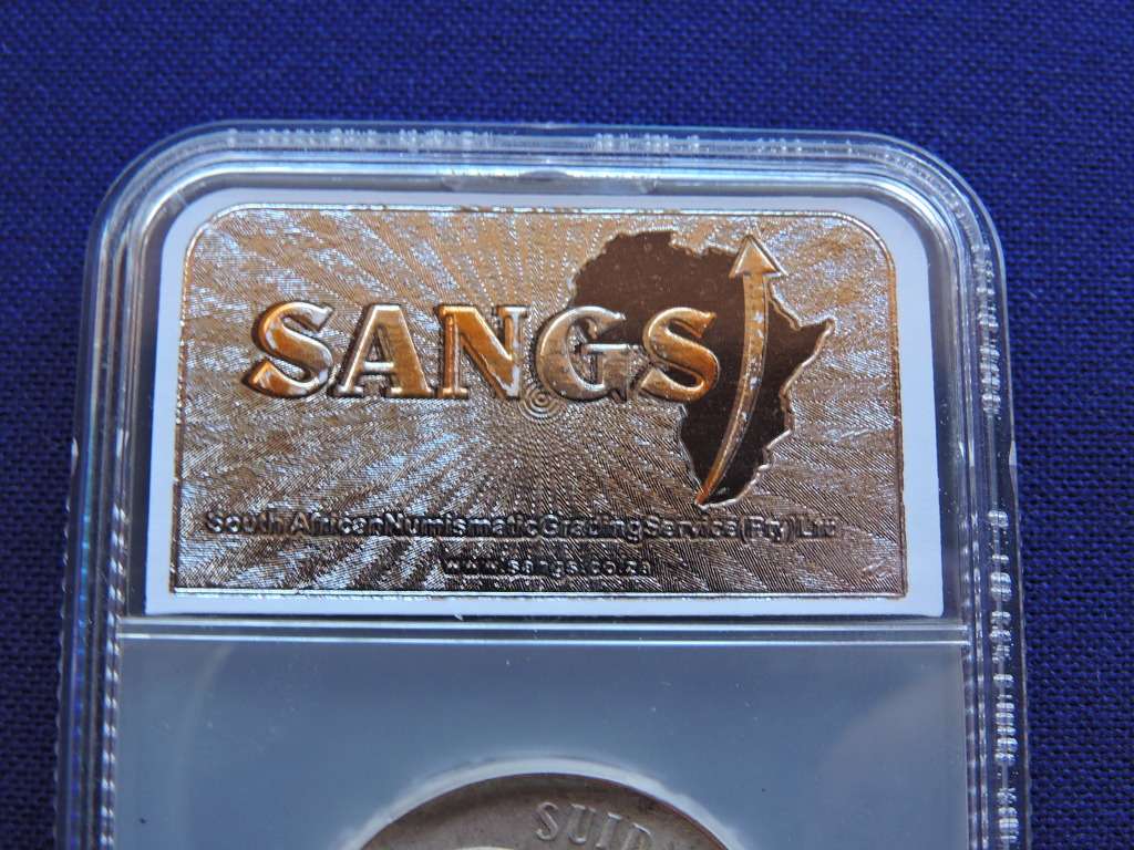 1966 SA R1 Rand Silver Coin Afrikaans  Graded MS64 (UNC)