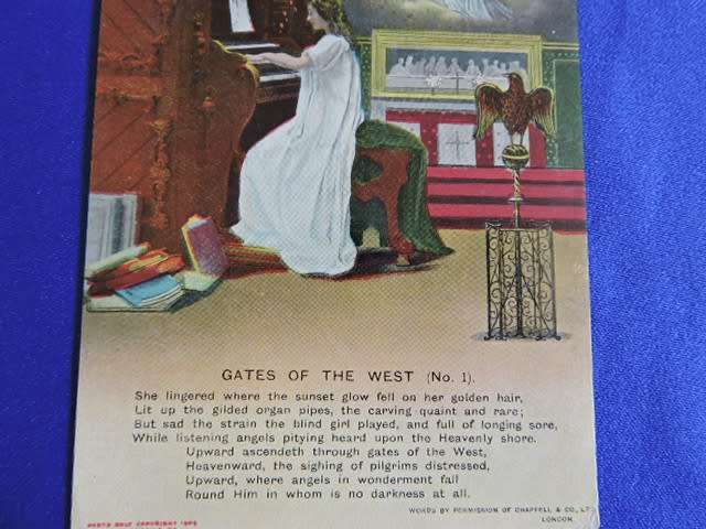 Gates of the West #1 Postcard Bamforth Christian Postcard C1909 posted 23 Dec 1911