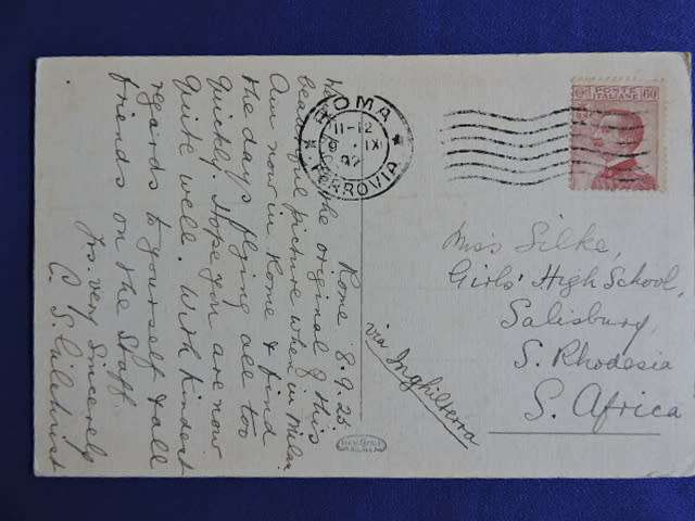 Leonardo Da Vinci  The Last Supper Postcard. Milano  Dated 08 Sept 1925