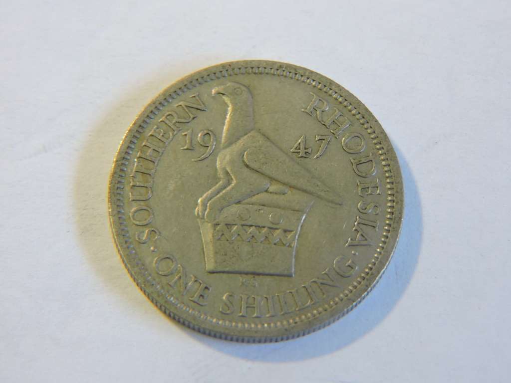 1947 Southern Rhodesia 1 Shilling coin