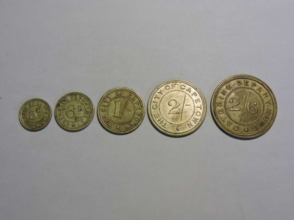 City of Cape Town Catering Department TOKEN like coin 3d - 2 1/2 shilling