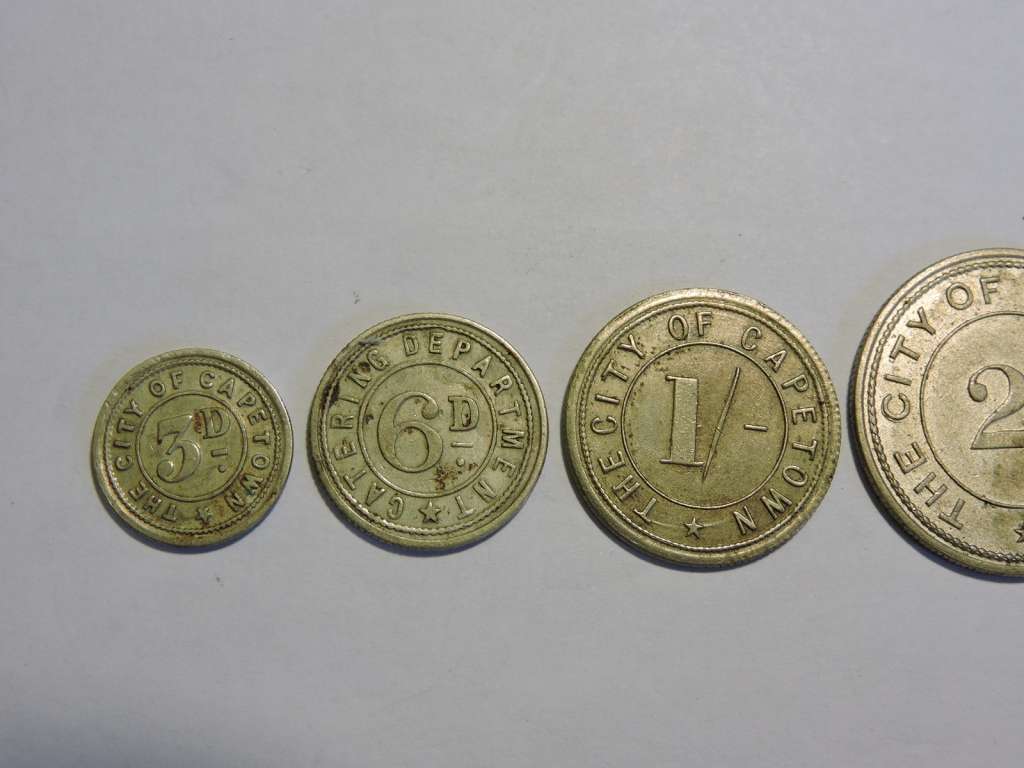 City of Cape Town Catering Department TOKEN like coin 3d - 2 1/2 shilling