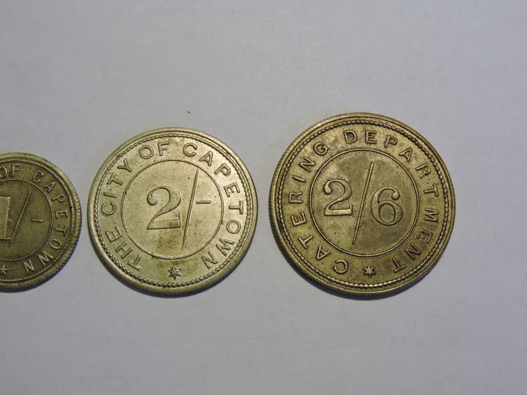 City of Cape Town Catering Department TOKEN like coin 3d - 2 1/2 shilling