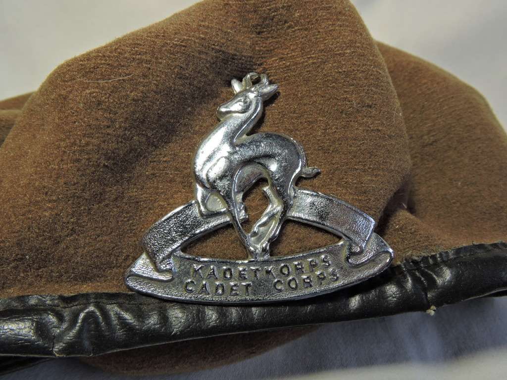 SA Cadet Corps Beret and badge