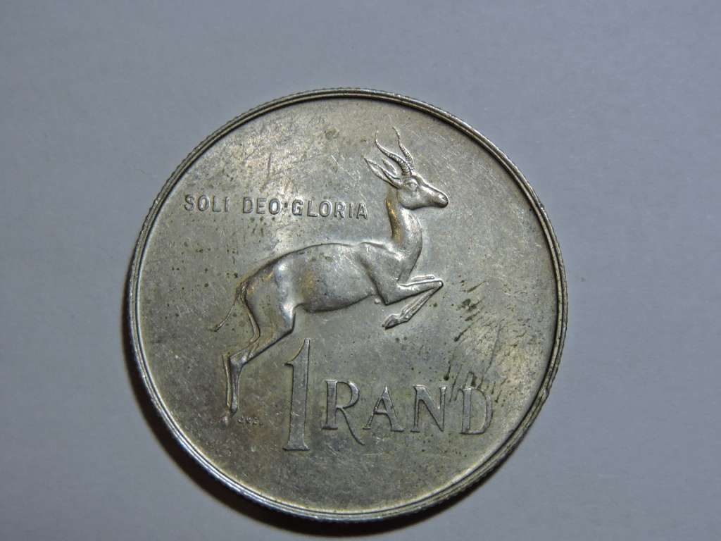 1967 R1 One Rand Silver Springbok MISSING PENIS