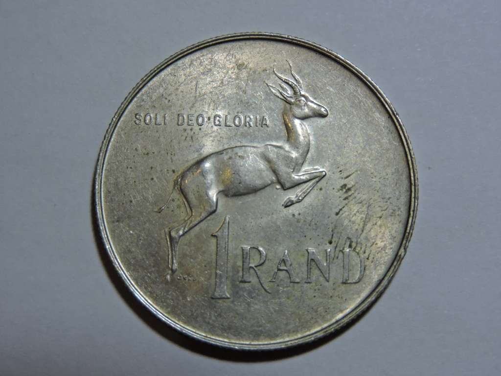 1967 R1 One Rand Silver Springbok MISSING PENIS
