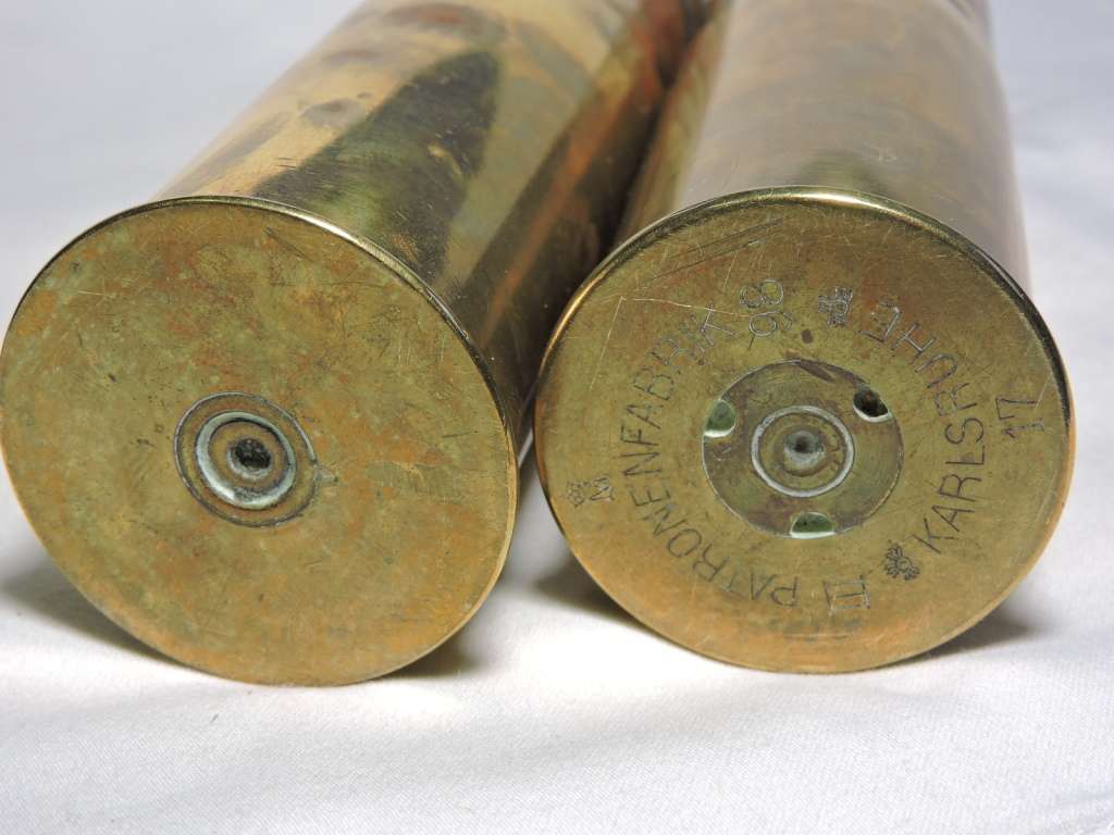 Military Cannon shells and heads like Pom Pom used during Boer War. x 2 Both deactivated