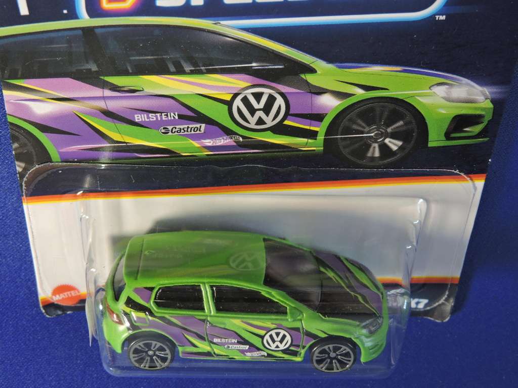 Hot Wheels VW Volkswagen Golf MK7  ( NEON SPEEDSTERS  Lime Green )