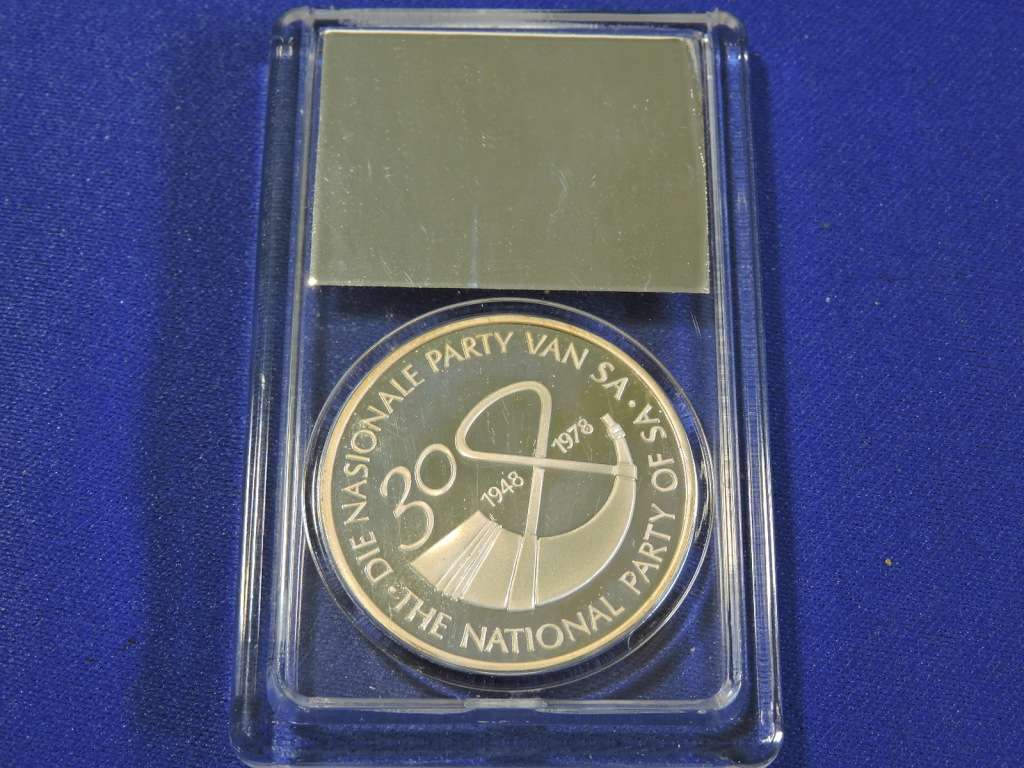 1978 John Vorster SILVER Medallion Proof quality