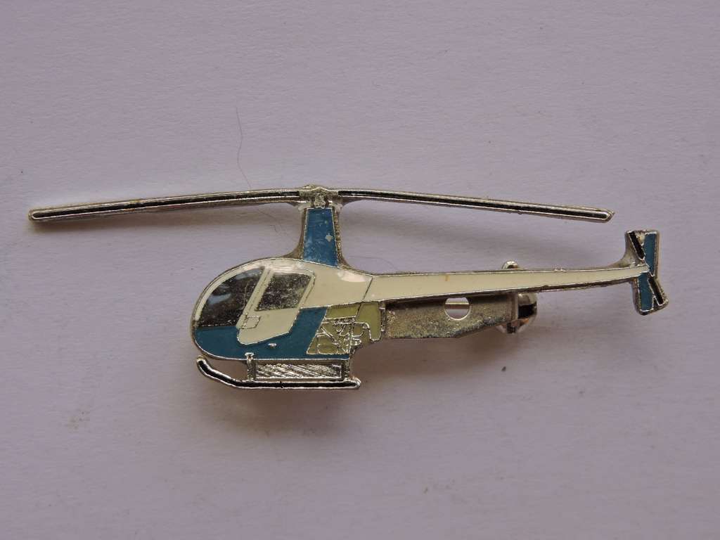 Helicopter pin brooch