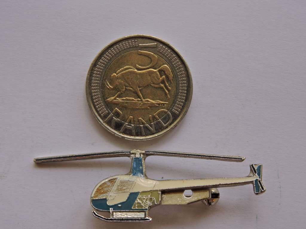 Helicopter pin brooch