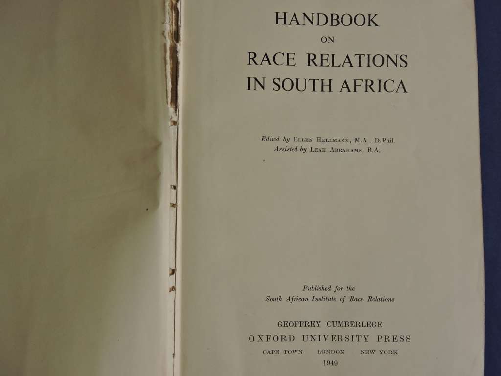 Race Relations & Bantu Prophets in South Africa   Africana Boeke Book