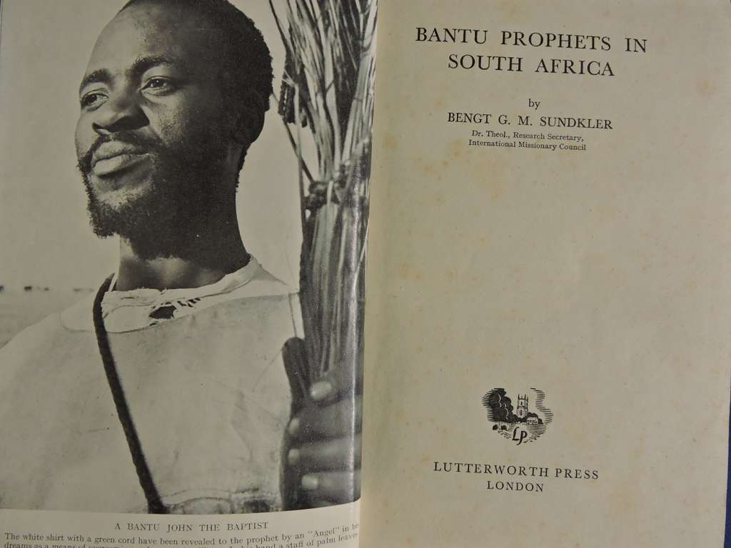 Race Relations & Bantu Prophets in South Africa   Africana Boeke Book