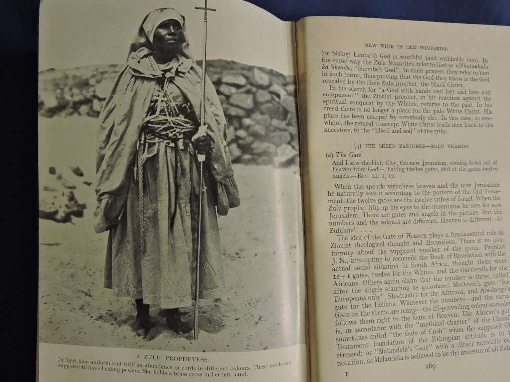 Race Relations & Bantu Prophets in South Africa   Africana Boeke Book